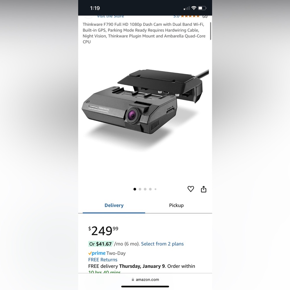 Thinkware Dash Cam F790